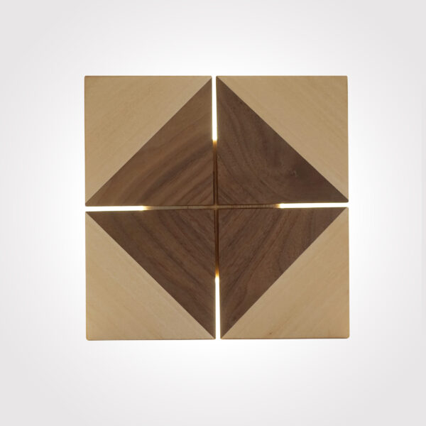 Aether Maple and Walnut Wood LED Wall Lamp - Image 2