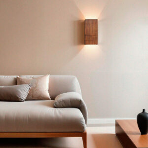 Nebula Walnut Wood LED Wall Lamp