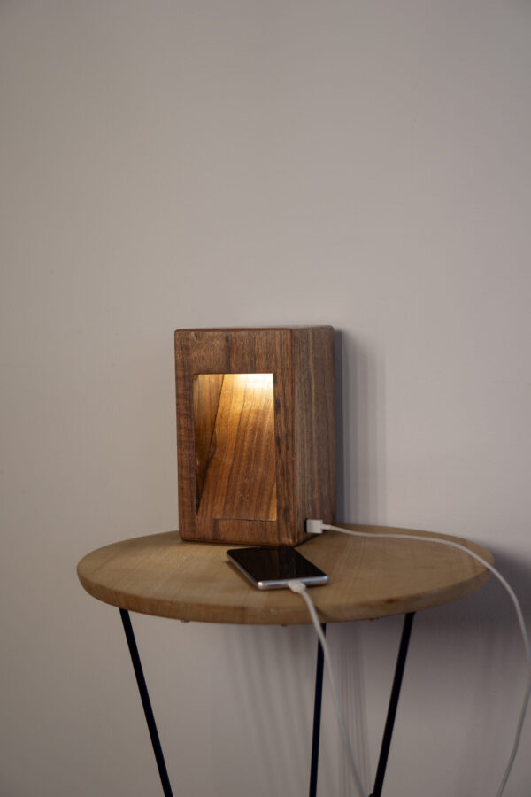 Sylvan Walnut Wood LED Table Lamp