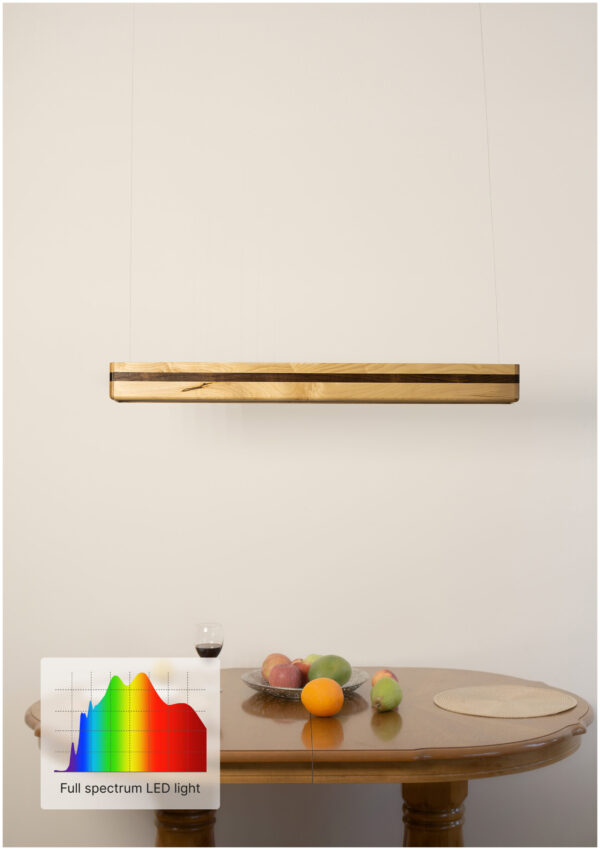 Zephyr Maple and Walnut Wood Sunlight-LED Lamp
